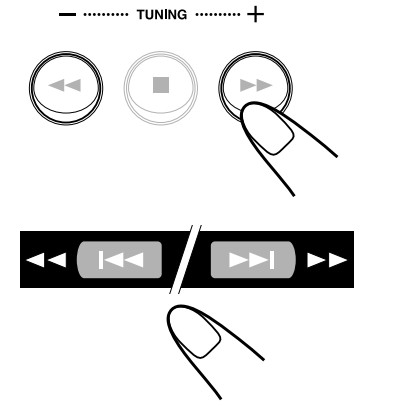 JVC CA-HXZ3R Compact Component System - searching