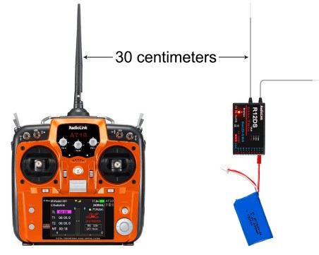 RadioLink AT10II 12 Channels RC Transmitter and Receiver - RSSI Testing