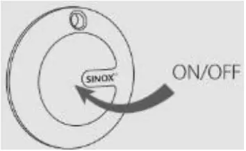 SINOX TagMate Tracking Tag with Keyring - ON OFF