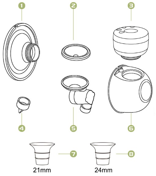 SKYWOT S21 Breast Pump Hands Free - overview 1