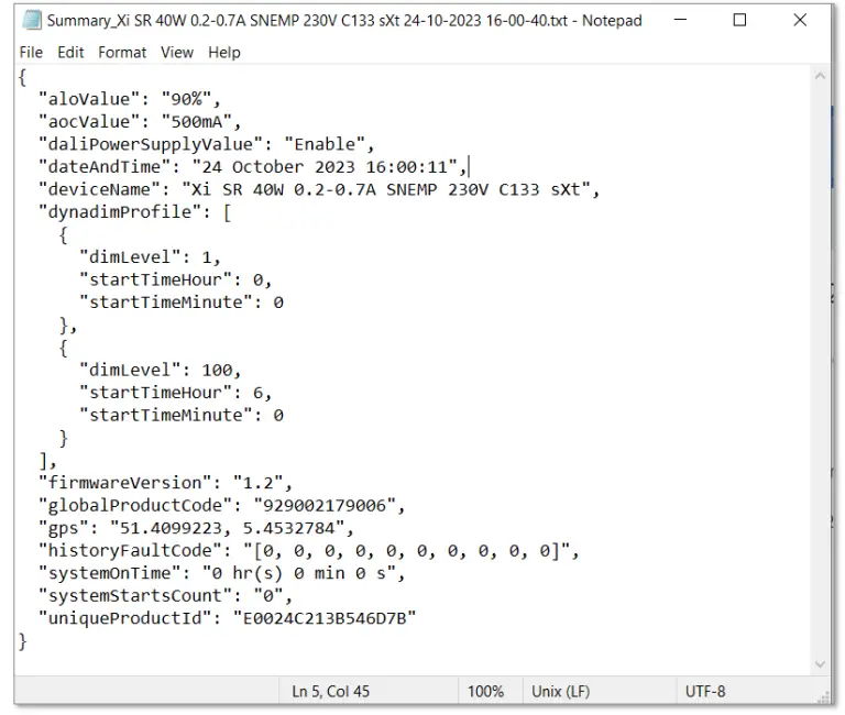 Signify Multione Configurator - format