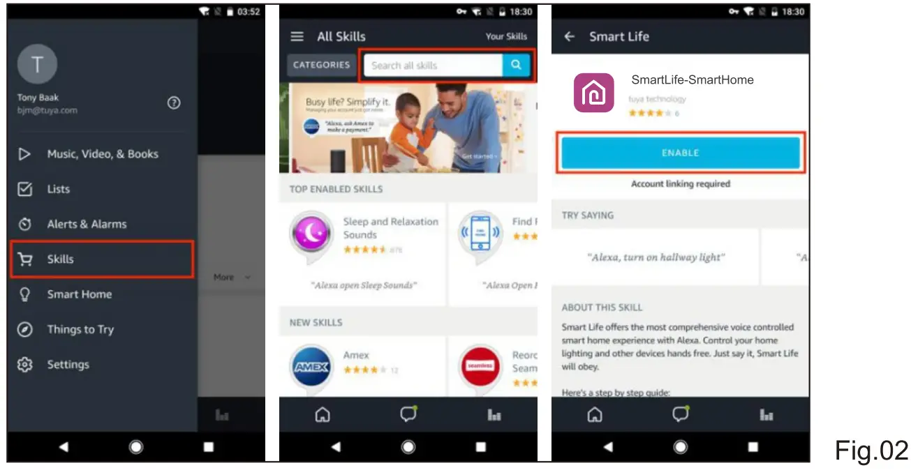 Link Smartlife-SmartHome account to Echo