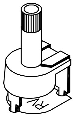 velleman K4401 Sound Generator - potentiometer axe.