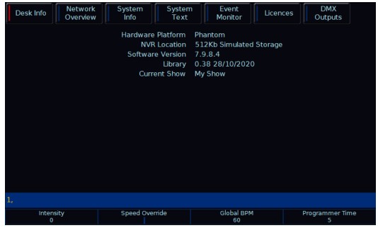 zero 88 Wing FLX Fader Extension - System Information 1