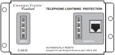 CHANNEL VISION C-0410 Phone Surge Protection Module 1