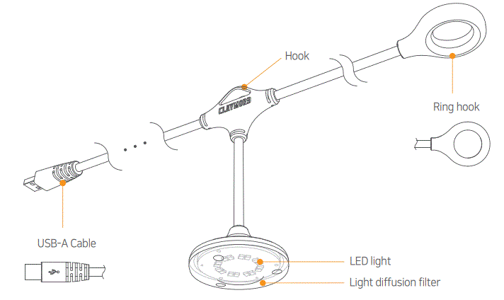 CLAYMOR3-CLUF5-01LGBK-Claymore-UF5-String-Lights-FIG-1