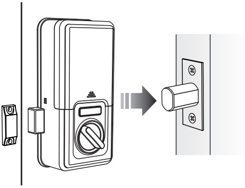 COMMAX CDL 107U Smart Deadbolt Bluetooth Door Lock Touchscreen Keypad - Automatic Re- Lock Feature