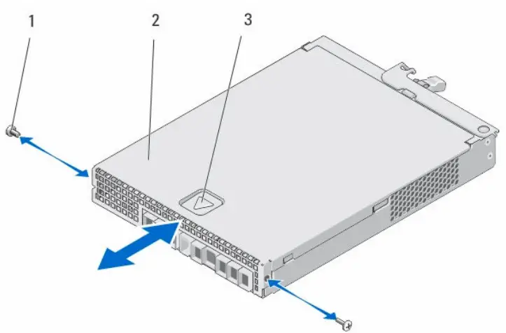 DELL MD3820i Storage Arrays - Removing a RAID Controller Module 1
