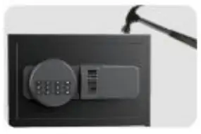 When the lock is opened by external force