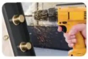 When the lock is opened by external force