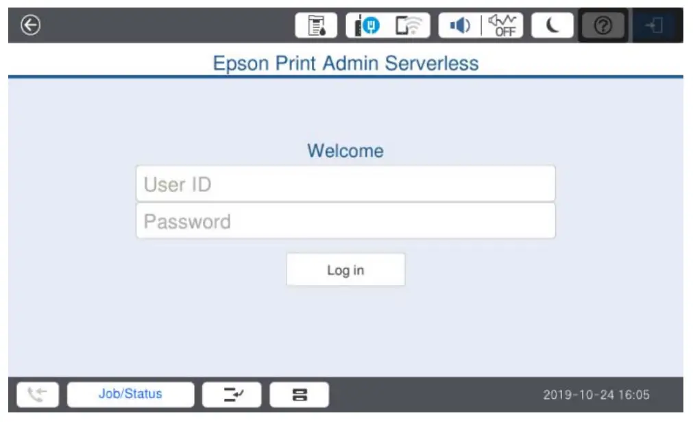 Login and Logout on Printers 