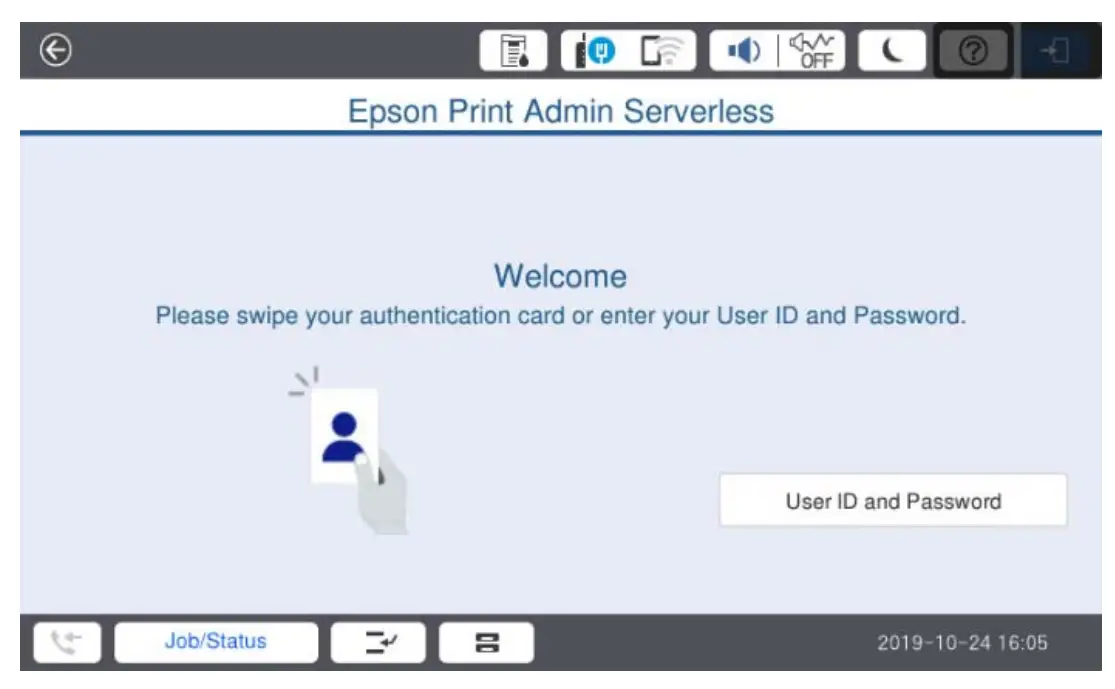 Login and Logout on Printers 
