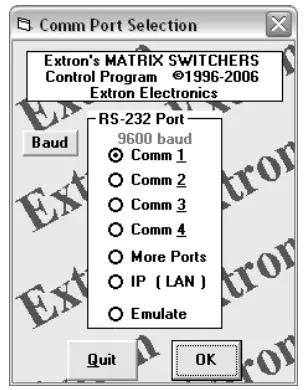 Extron MAV Plus Series Matrix Switchers - program