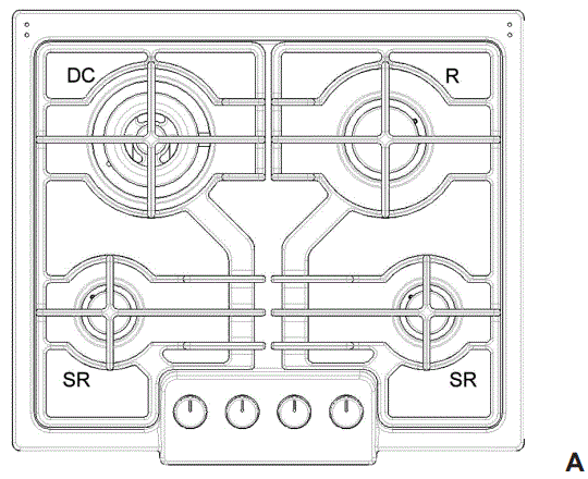 HOOVER-HGH640-Built-in-Hob-Prices-Instruction-FIG-2