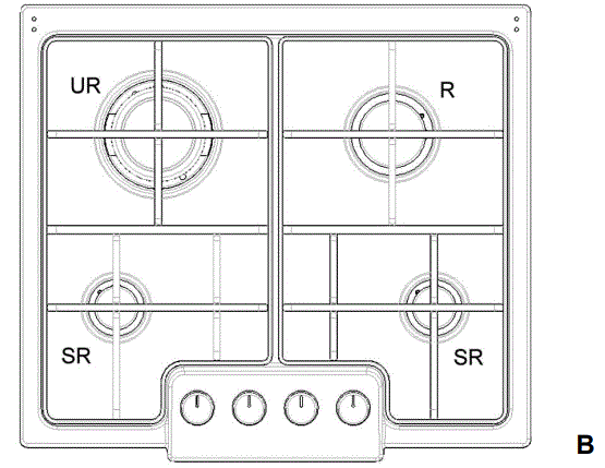 HOOVER-HGH640-Built-in-Hob-Prices-Instruction-FIG-3