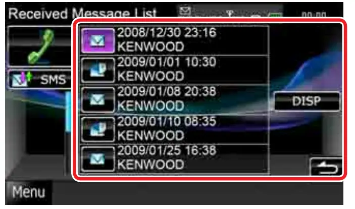 KENWOOD DNX7180 GPS Navigation System - Create Message1