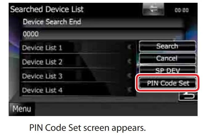 KENWOOD DNX7180 GPS Navigation System - PIN Code Set