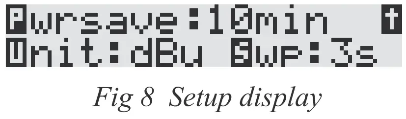 Setup Display