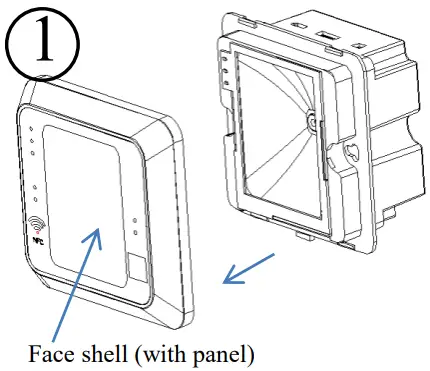 Radio 2A25Z QR Code Reader - face shell