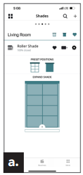 Controlling Your Shades Via App 