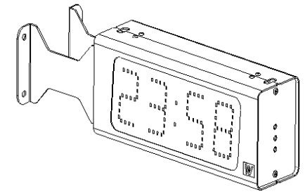 WESTERSTRAND LUMEX5 NTP Digital Clock Time System User Manual - Wall installation double-sided clock