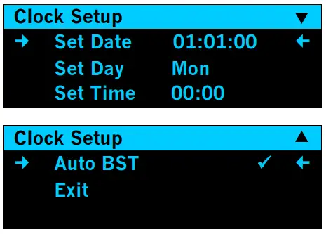 tynetec FM0827 Sensor Controller - Clock Setup