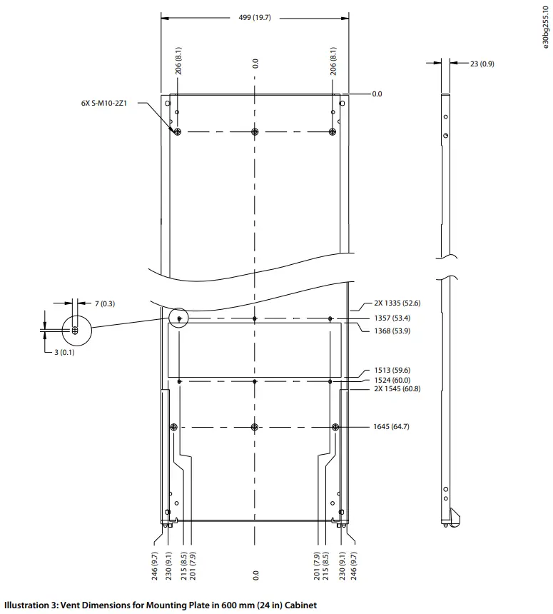 Danfoss FA11 iC7 Automation iC7 Series Frequency Converters - Mounting Plate