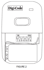 Digi Code DC DT1 310 MHz Delta 3 Compatible One Button Keychain Remote - SETTING