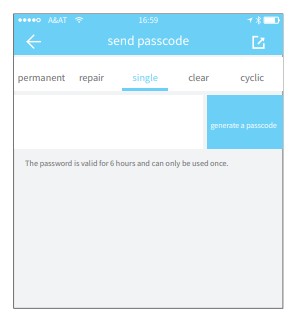 Hotel Di-HF3-BLE TTLock Smart Sensor Keypad with G2 TTLock Controller - one-time passcode