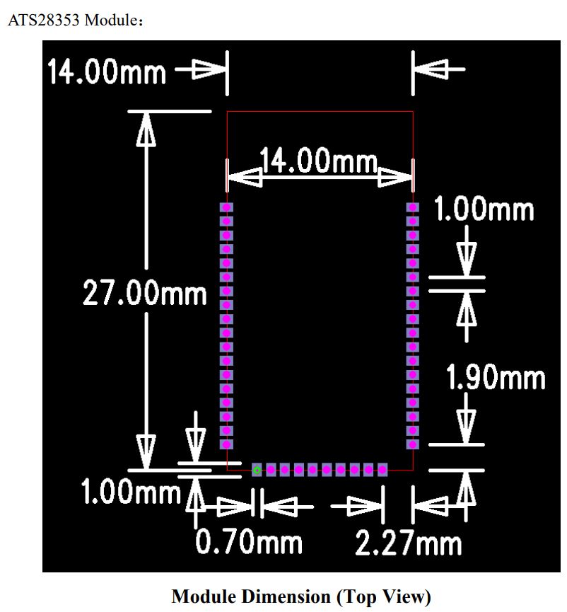 KSD2853 Antenna Module User Manual - Module Package
Information