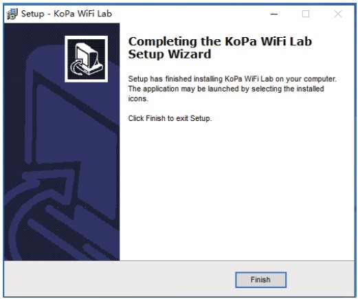 KoPa WiFi Lab for Windows Software - Software Installation 5