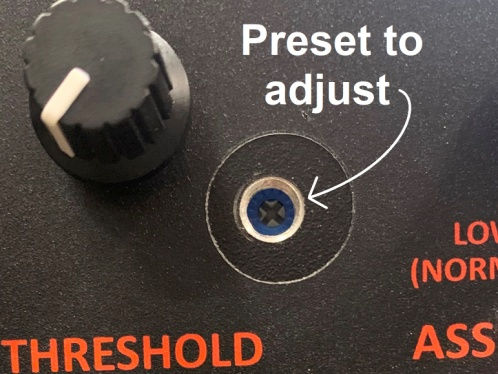 RC AUDIO LEVELIZA RC1 Sound System - Tamper Proof threshold adjustments 1