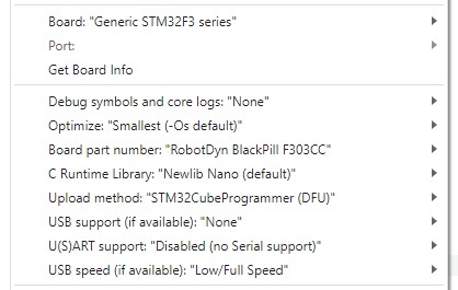 RobotDyn STM32F303CCT6 Black Pill Development Board - Overview 1