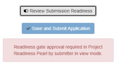 SMART PORTAL Smart Scale Pre Application - If applicable, the applicant approvals of the Readiness Gates must be done in “VIEW” mode