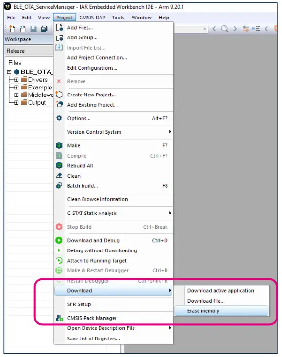 STSW-DFU-EEPRMA Device Firmware Upgrade Over Bluetooth Using External EEPROM - fig 1