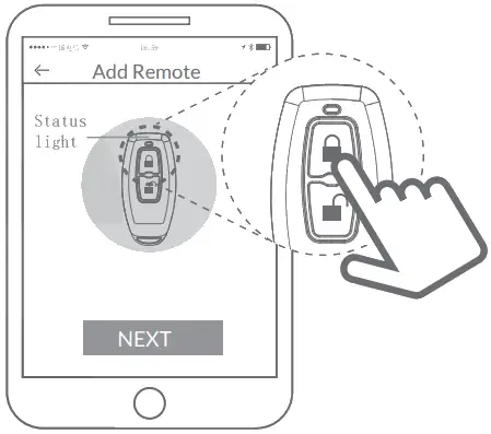 Simpled TASP10 Remote Controller - Press the locking key f