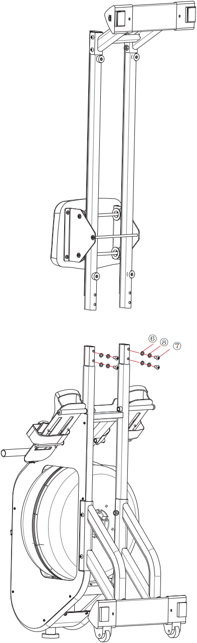 Skandika Nemo III Hybrid Water Rowing Machine - c11