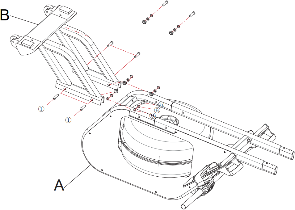 Skandika Nemo III Hybrid Water Rowing Machine - c9