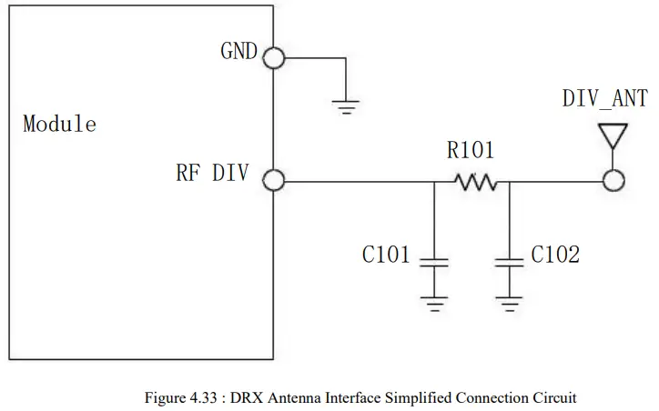 Smart Technology SLM920 Data Transmission Wireless Module - DRX Antenna Interface Connection Circuit 2