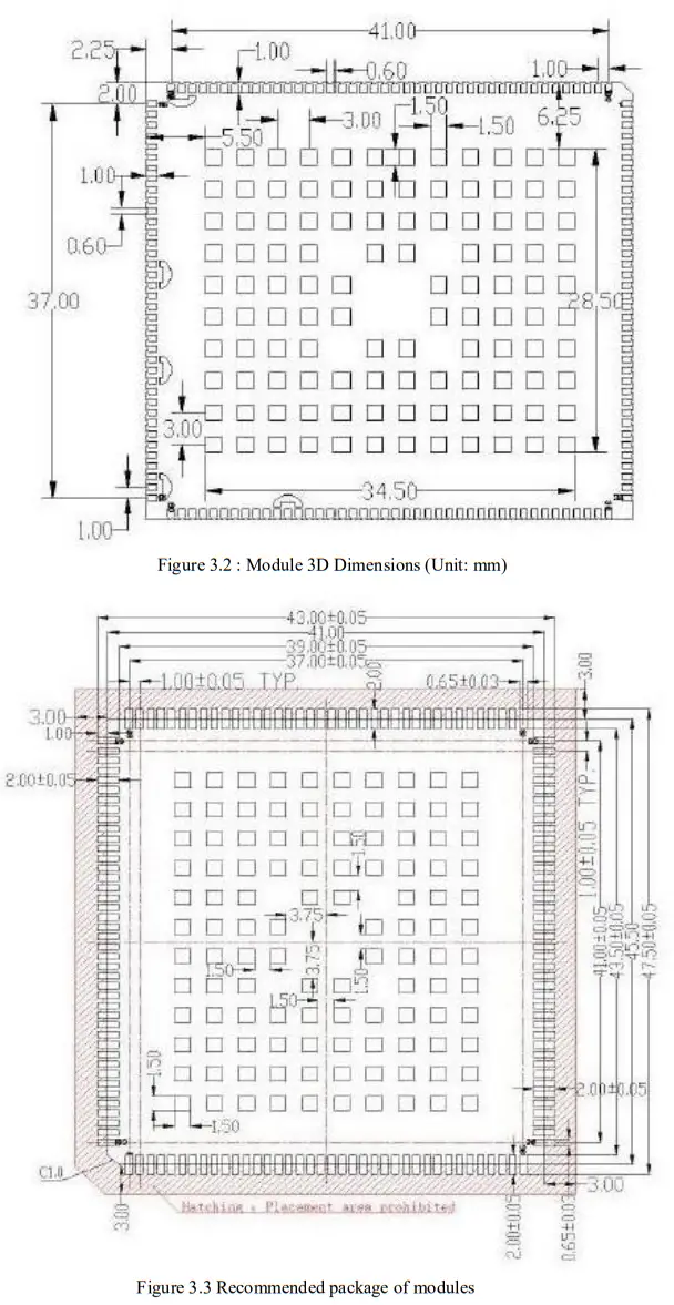 Smart Technology SLM920 Data Transmission Wireless Module - Mechanical Dimensions 2