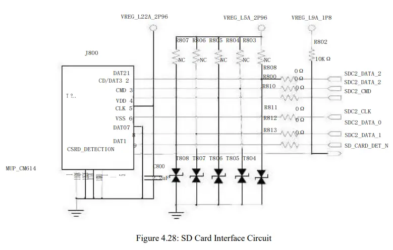 Smart Technology SLM920 Data Transmission Wireless Module - SD Card Interface Circuit