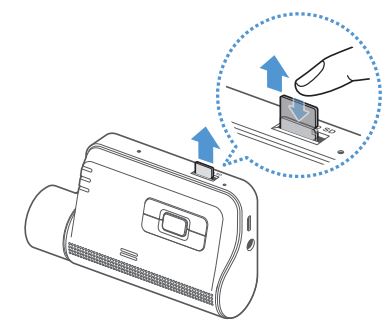THINKWARE Q850 Dash Cam User Guide - Removing and inserting the memory card