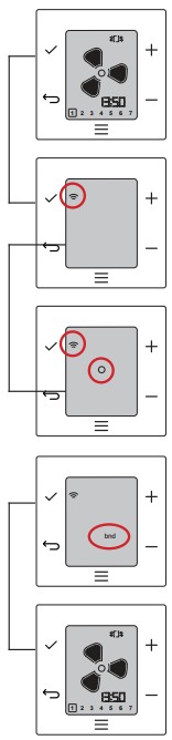 VASCO 9001 RF Remote Control Display - Connection mode