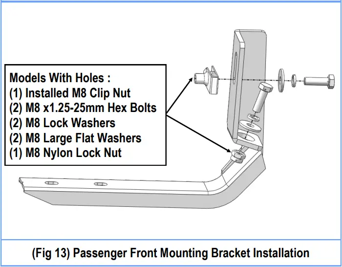 iBoard IB 071C Running Boards - Mounting Bracket Installation