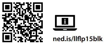 nedis LLFL10BLK LED Floodlight 20 Watt with PIR Sensor Instruction Manual - QR Code