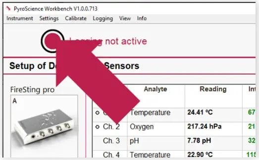 pyroscience O2 Logger Underwater Solution - Data Logging