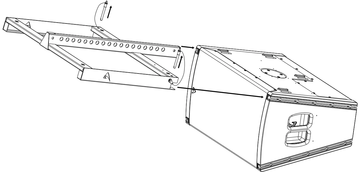 AXIOM AX1012A Powered Constant Curvature Array Element - HORIZONTAL ARRAY EXAMPLES 7