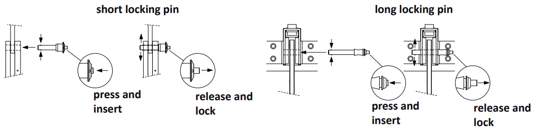 AXIOM AX1012A Powered Constant Curvature Array Element - LOCKING PINS INSERTION