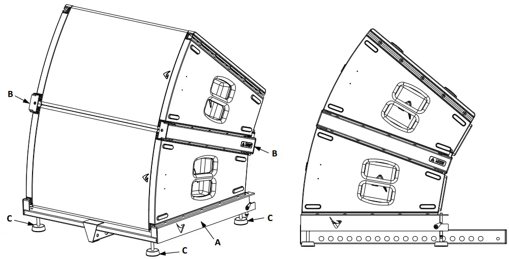 AXIOM AX1012A Powered Constant Curvature Array Element - STACKED SYSTEMS 1