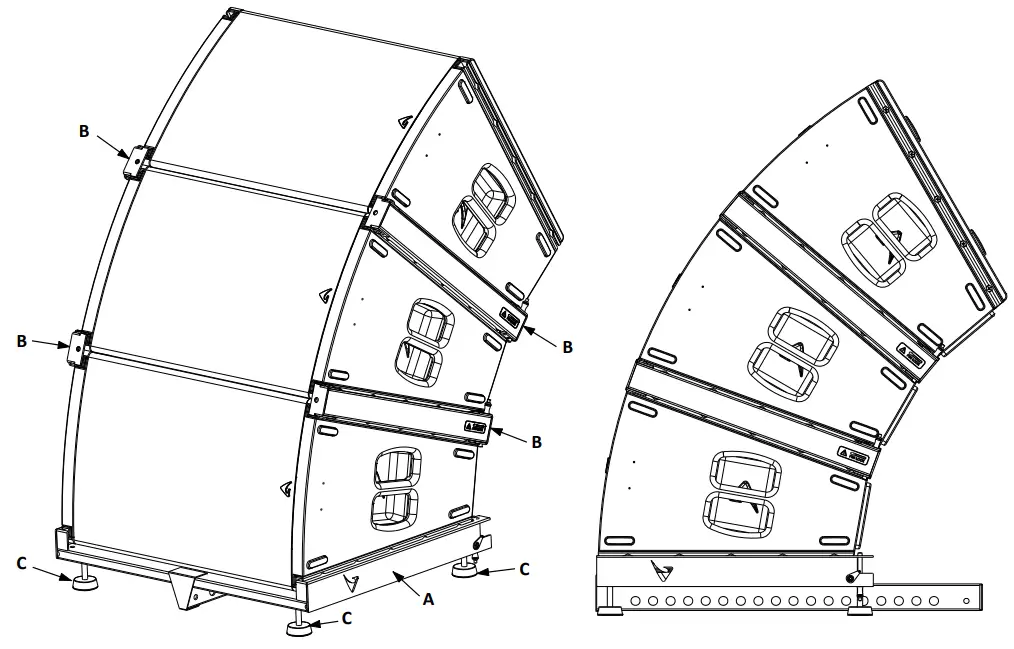 AXIOM AX1012A Powered Constant Curvature Array Element - STACKED SYSTEMS 2